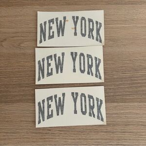 Brandy Melville New York Sticker Bundle of 3
